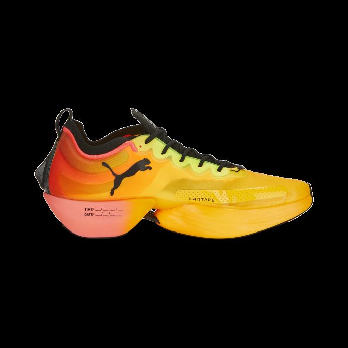 Puma Canada Fast-r Nitro Elite Fireglow Chaussures De Course Hommes Sun Stream-sunset Glow-noir
