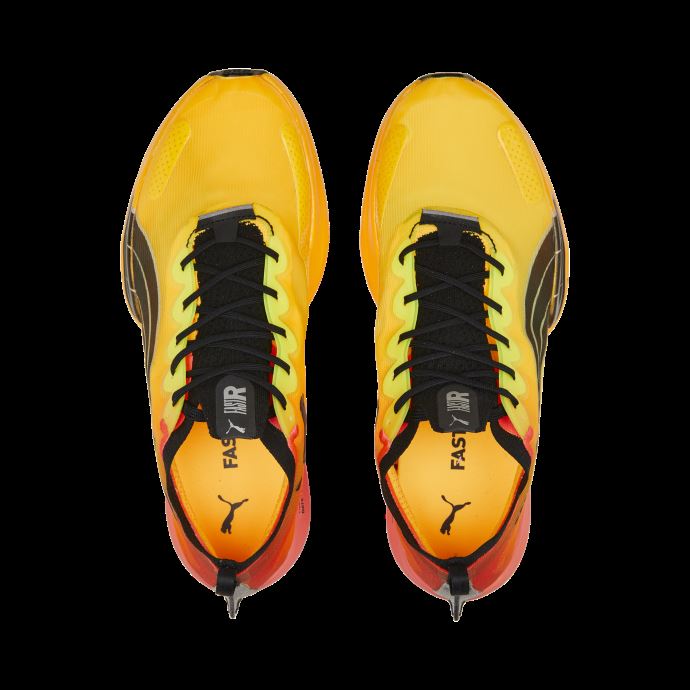 Puma Canada Fast-r Nitro Elite Fireglow Chaussures De Course Hommes Sun Stream-sunset Glow-noir
