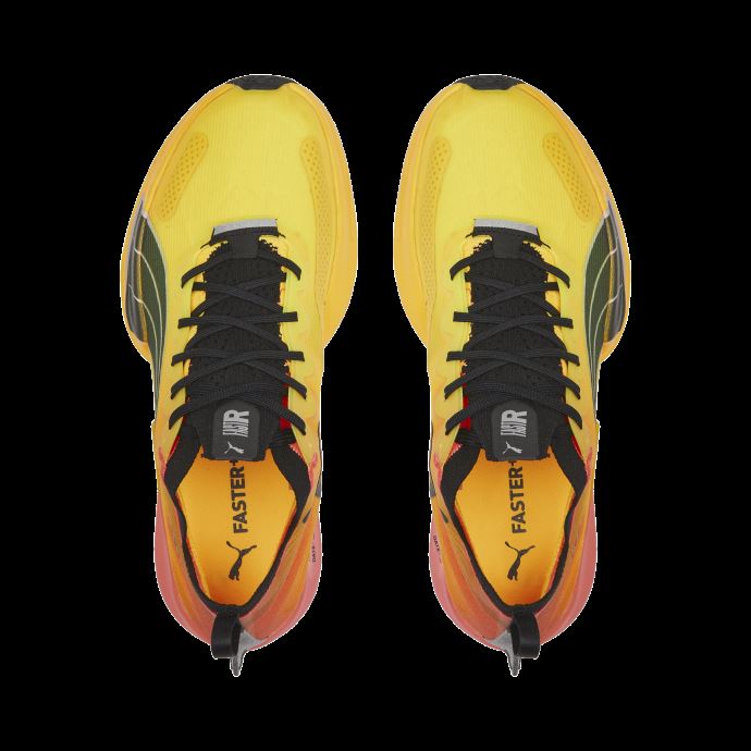 Puma Canada Fast-r Nitro Elite Fireglow Chaussures De Course Pour Femmes Sun Stream-sunset Glow-black
