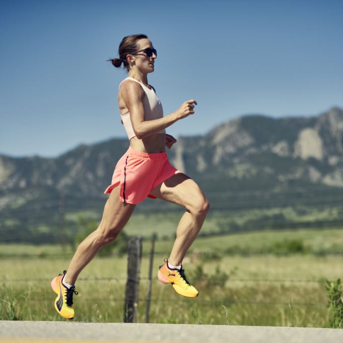 Sun Stream-sunset Glow-black Fast-r Nitro Elite Fireglow Chaussures De Course Femmes Puma Canada
