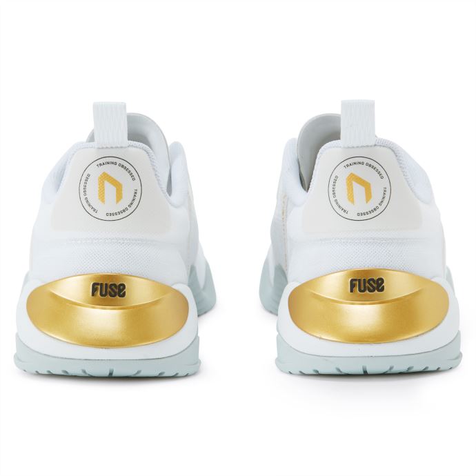 Puma Canada Blanc-platine Gris-team Gold Fuse 2.0 X Wit Chaussures D'entraînement

