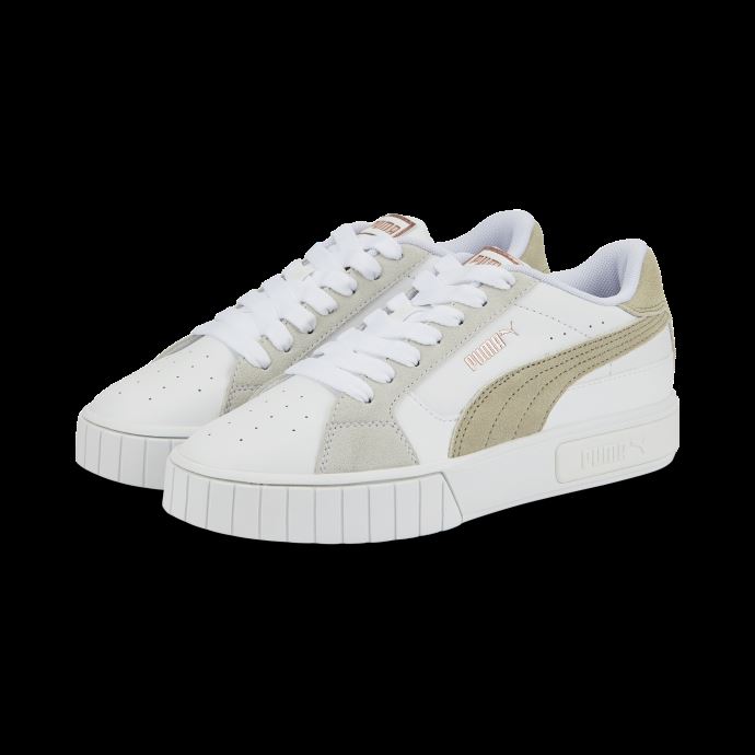 Baskets Cali Star Puma Canada Blanc-gris Galet Pour Femme