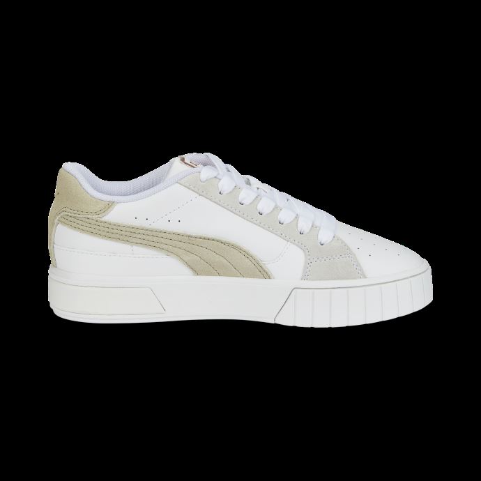 Baskets Cali Star Puma Canada Blanc-gris Galet Pour Femme
