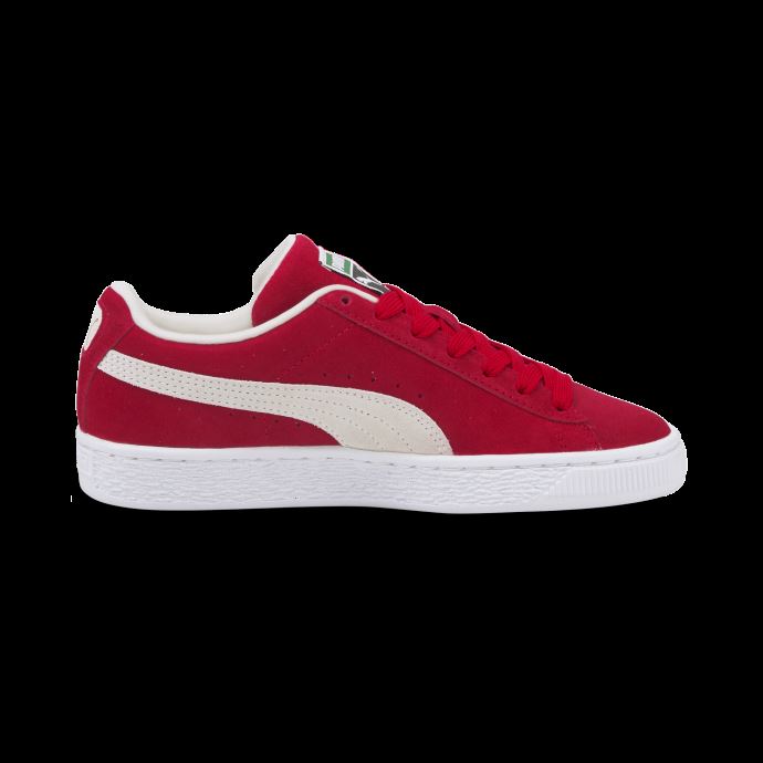 Baskets Puma Canada Classic Xxi En Daim Rouge-blanc à Haut Risque
