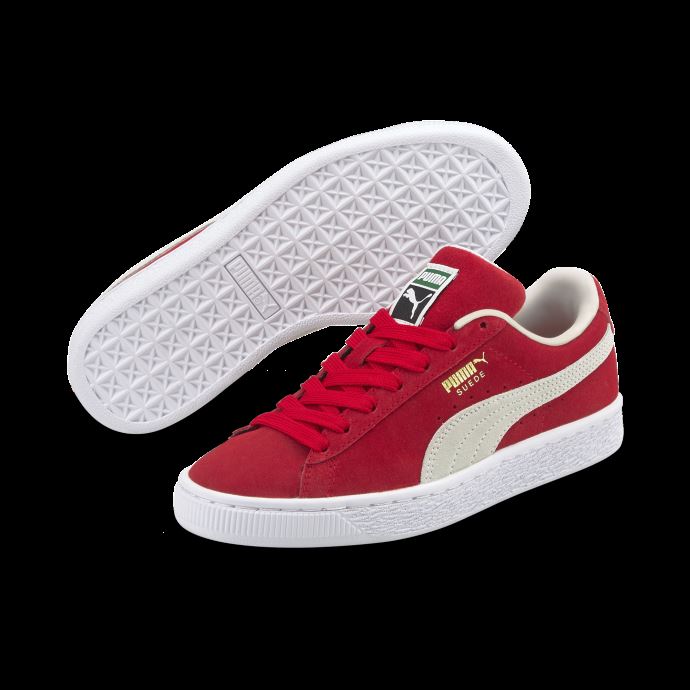 Baskets Classic Xxi En Daim Rouge Et Blanc à Haut Risque Puma Canada