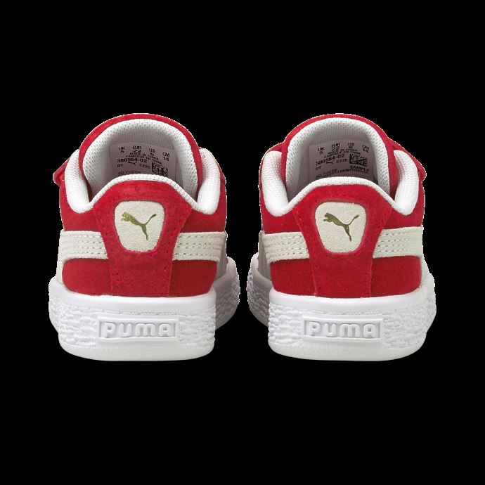 Baskets Puma Canada Classic Xxi En Daim Rouge Et Blanc à Haut Risque Pour Bébé
