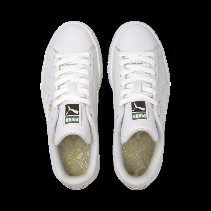 Baskets Puma Canada Blanc-blanc Basket Classic Xxi Jeunesse
