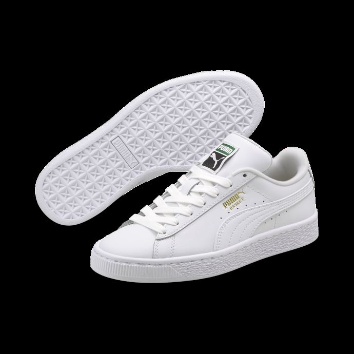 Basket Classic Xxi Sneakers Big Kids Puma Canada Blanc-blanc