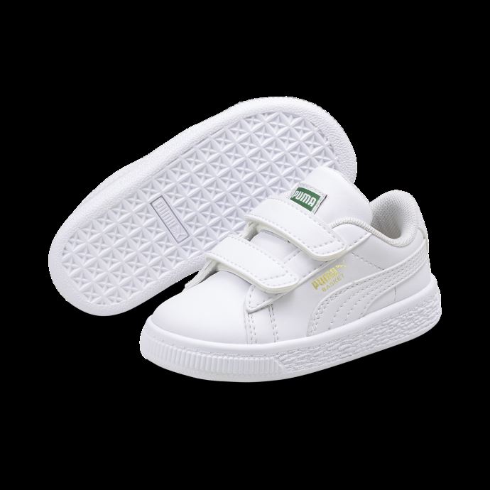 Puma Canada Blanc-blanc Basket Classic Xxi Enfant Chaussures