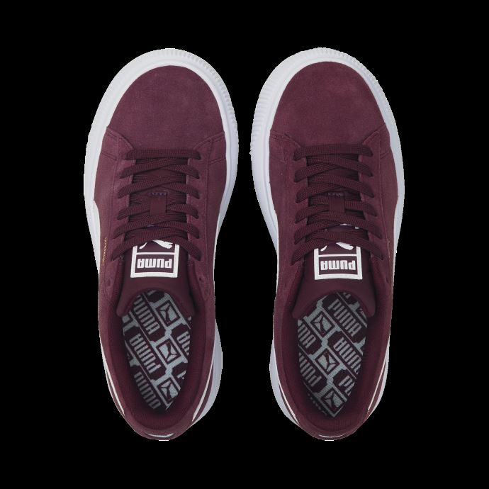 Puma Canada Raisin Vin-blanc-gris Daim Mayu Baskets Pour Femmes
