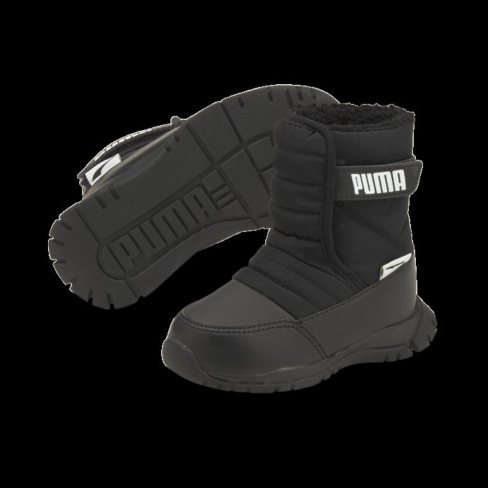 Bottes D'hiver Puma Canada Nieve Pour Bébés Noir-blanc