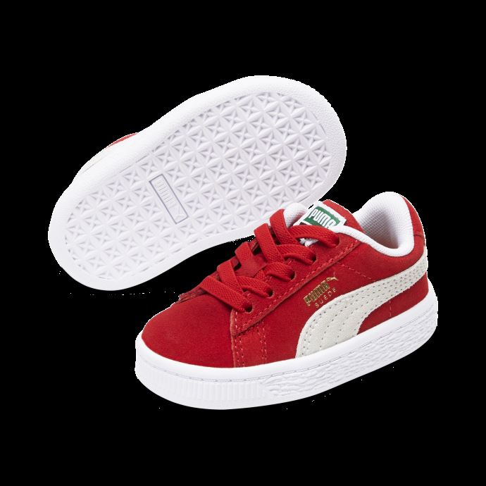 Chaussures Pour Tout-petits En Daim Rouge-blanc Classique Xxi à Haut Risque Puma Canada