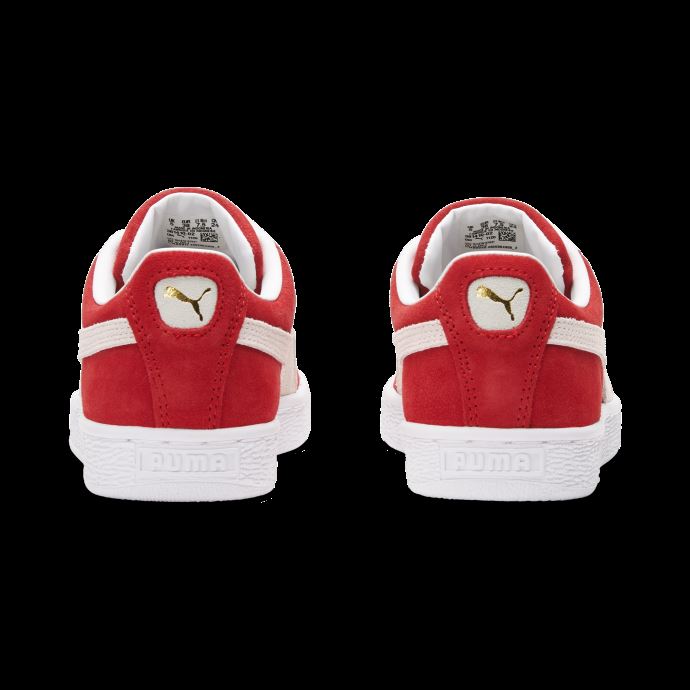 Baskets Puma Canada En Daim Classic Xxi Rouges Et Blanches à Haut Risque Pour Femmes
