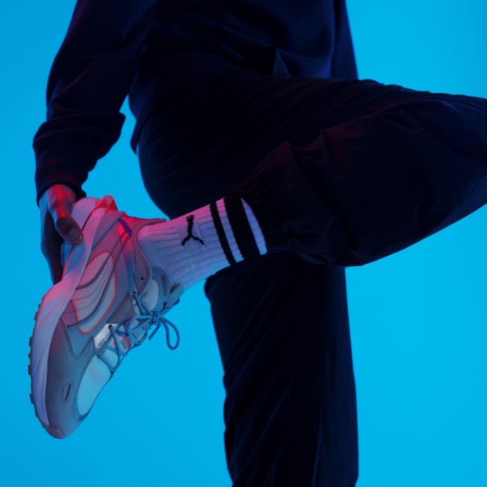 Puma Canada Op-1 Pwrframe Sneakers High Rise-vaporous Gris-blanc
