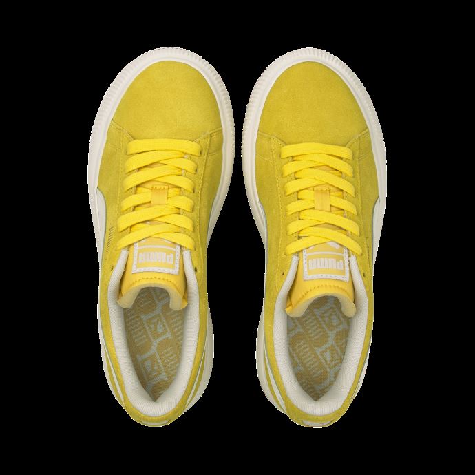 Puma Canada Super Baskets En Daim Citron-marshmallow-gum 3 Mayu Up Pour Femme
