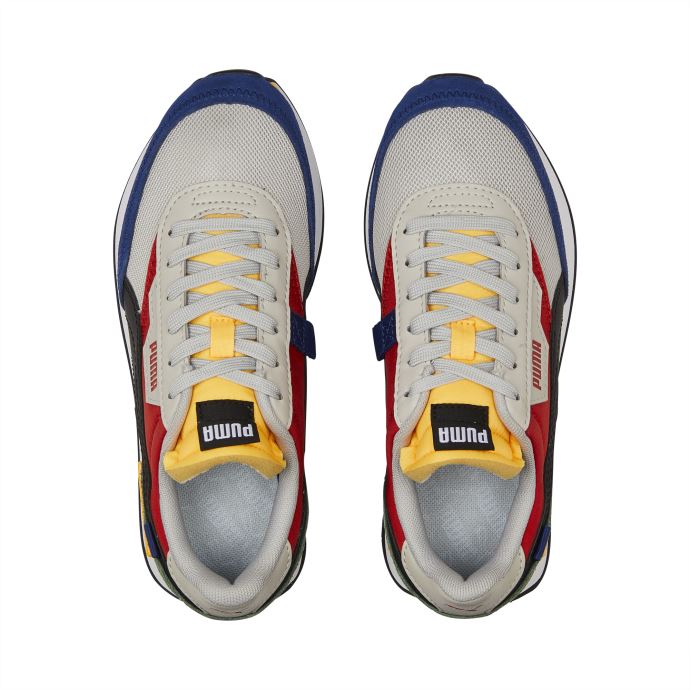 Burnt Rouge-gris Violet-noir Puma Canada Future Rider Splash Baskets Grands Enfants
