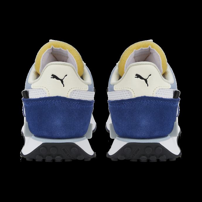 Puma Canada Future Rider Splash Baskets Grand Enfant Bleu Wash-noir-blanc
