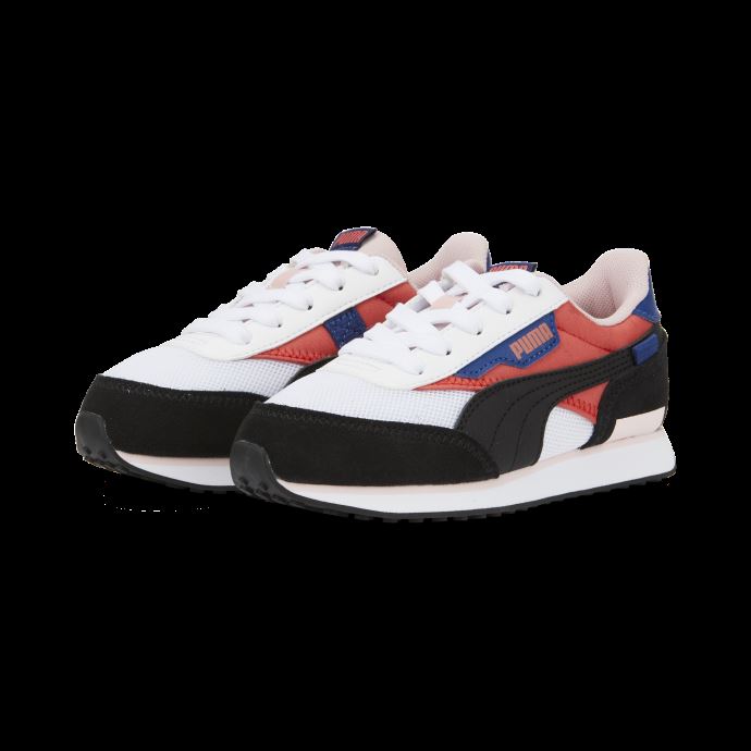 Baskets Enfant Puma Canada Future Rider Splash Saumon-blanc-noir