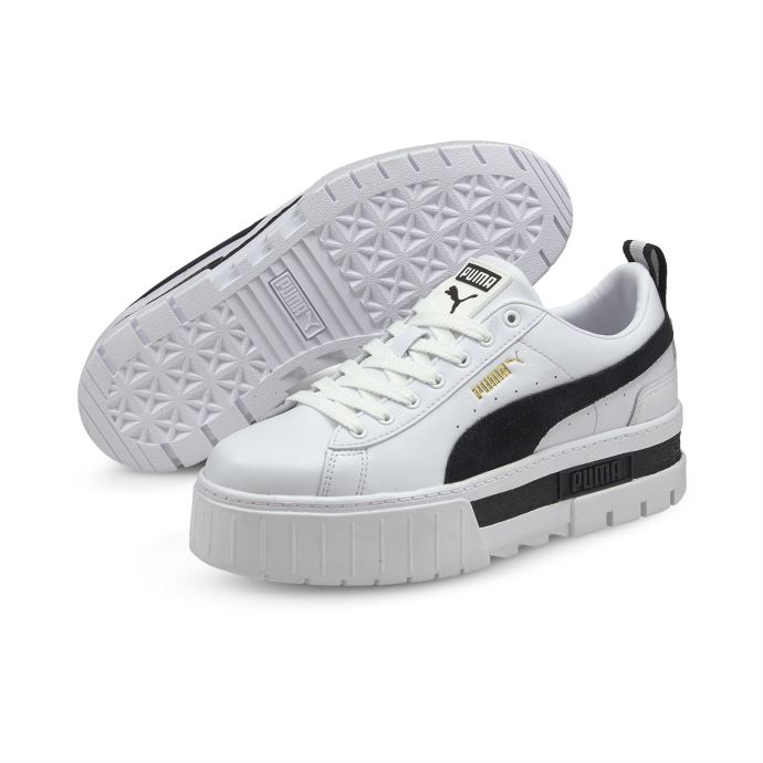 Baskets Puma Canada Mayze Lth Pour Femmes Blanc-noir