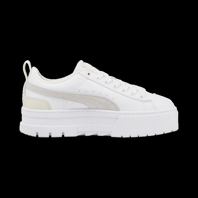 Baskets Puma Canada Mayze Lth Blanches Nimbus Cloud-team Gold Pour Femmes
