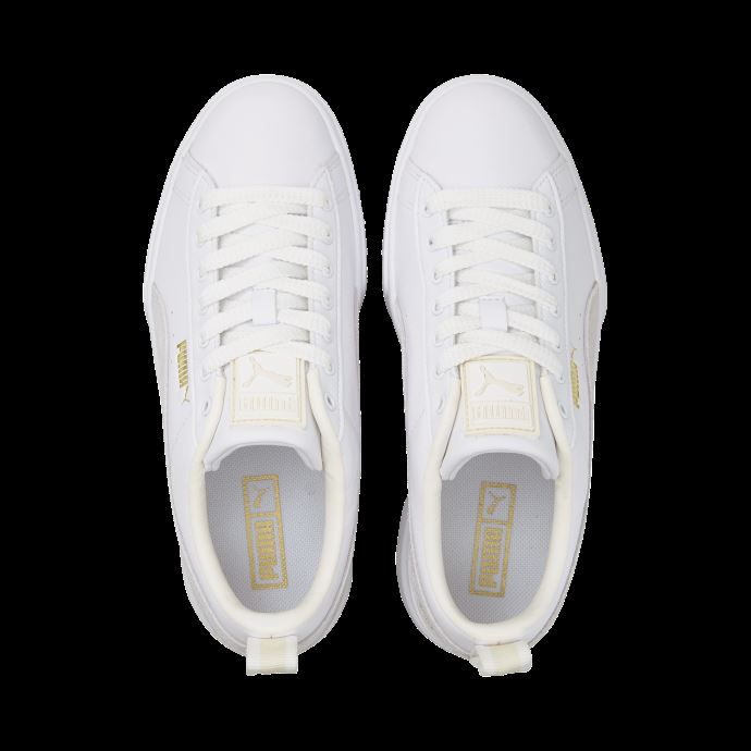 Baskets Puma Canada Mayze Lth Blanches Nimbus Cloud-team Gold Pour Femmes
