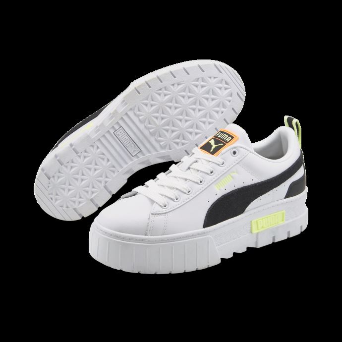 Baskets Puma Canada Mayze Pour Femmes Blanc-noir-lumière Pétillante
