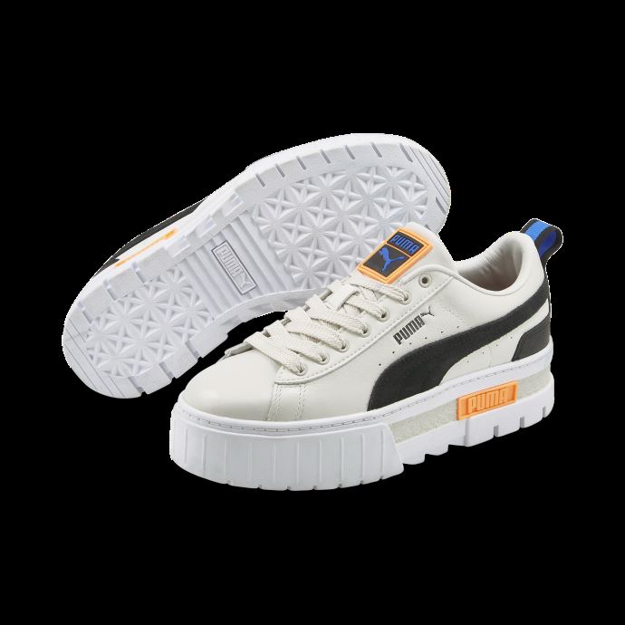 Baskets Puma Canada Mayze Gris-noir-néon Citron Pour Femme