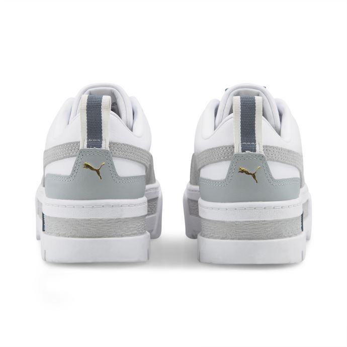 Mayze Baskets Femme Puma Canada Blanc-gris Glacier-team Gold
