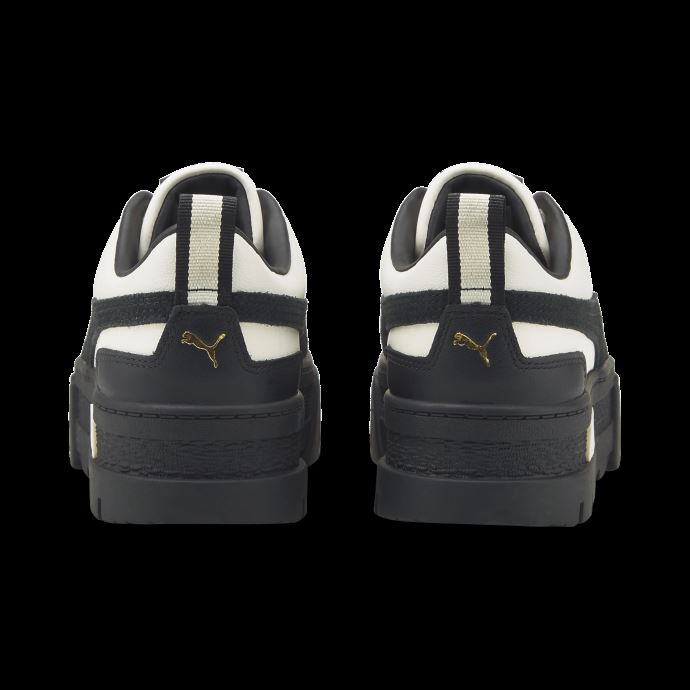 Baskets Mayze Femme Whisper White-Black-Team Gold Puma Canada
