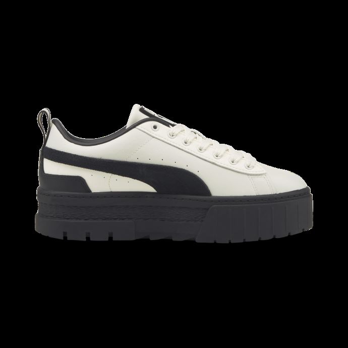 Baskets Mayze Femme Whisper White-Black-Team Gold Puma Canada
