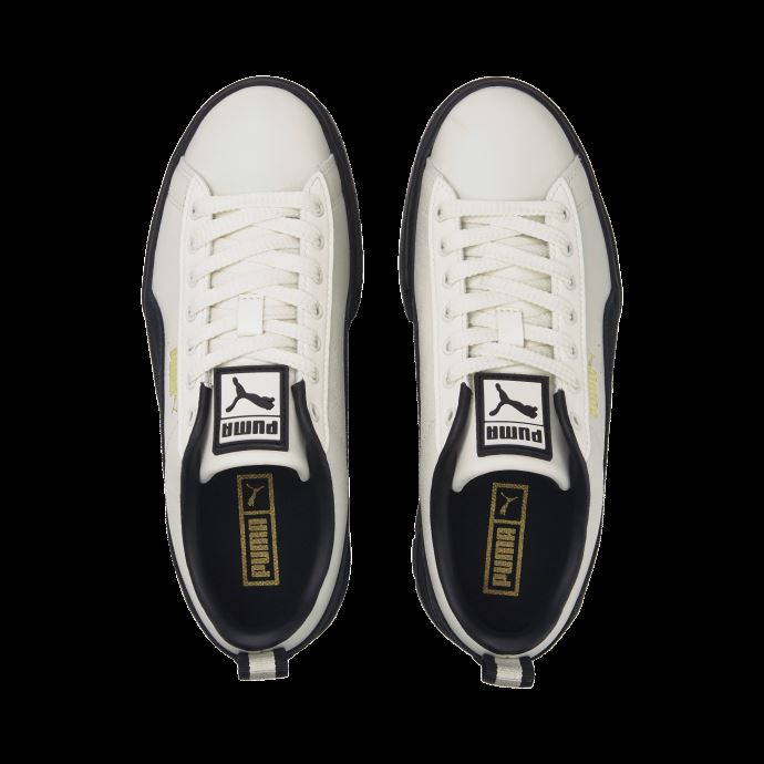 Baskets Mayze Femme Whisper White-Black-Team Gold Puma Canada
