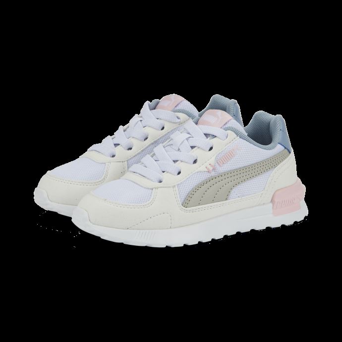 Baskets Graviton Ac Pour Enfant Blanc-violet-bleu-fleur D'amandier Puma Canada