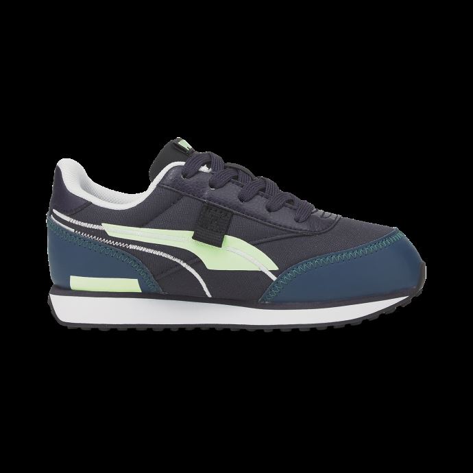 Baskets Future Rider Twofold Pour Petits Enfants Parisian Night-noir-bleu Corail Puma Canada
