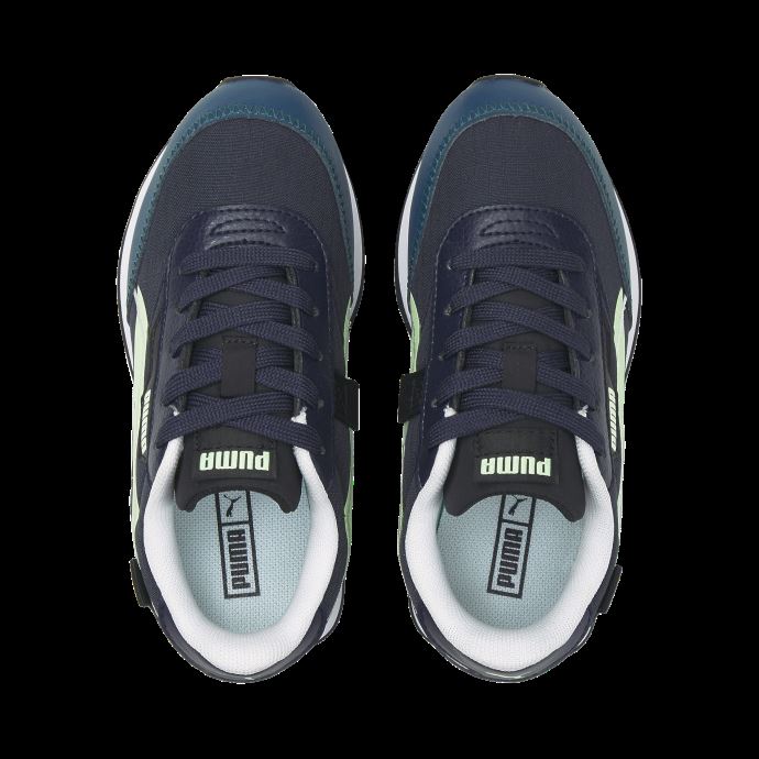 Baskets Future Rider Twofold Pour Petits Enfants Parisian Night-noir-bleu Corail Puma Canada
