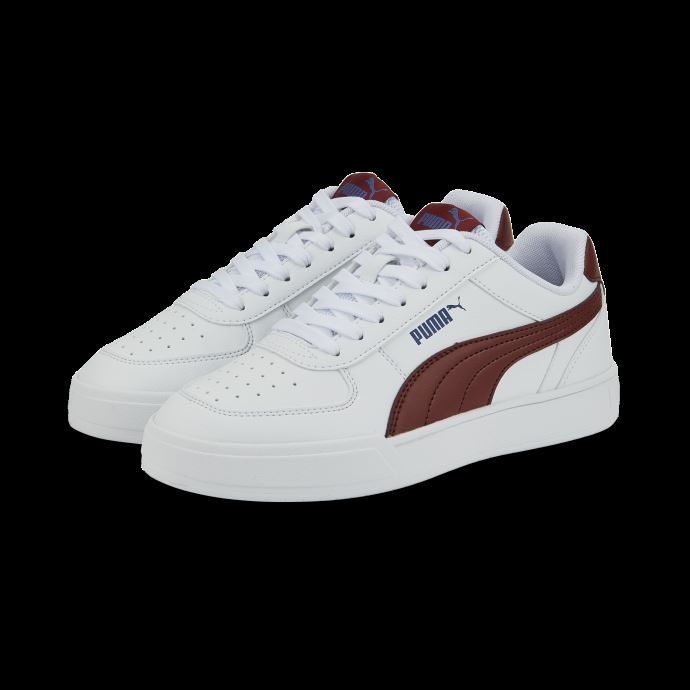 Puma Canada Baskets Jeunesse Caven Blanc-rouge-bleu Flamboyant