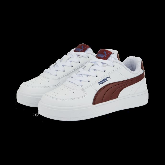 Baskets Enfant Puma Canada Caven Blanc-rouge-bleu Flamboyant