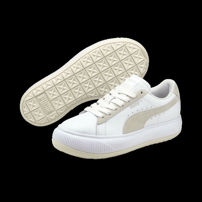Daim Mayu Mix Baskets Femme Puma Canada Blanc-marshmallow
