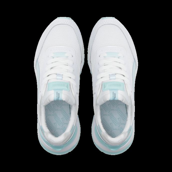 Baskets Femme Mirage Sport Glow Puma Canada Blanc-bleu Coquille D'oeuf
