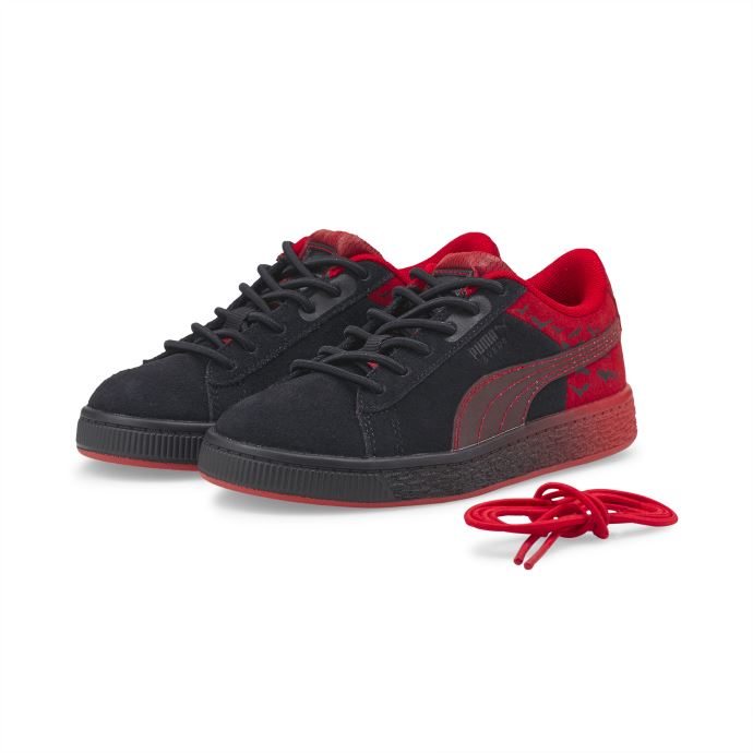 Puma Canada X Batman Daim Classique Batman Petites Chaussures Pour Enfants Noir