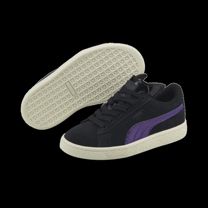 Puma Canada X Batman Daim Classique Catwoman Petites Chaussures Pour Enfants Noir