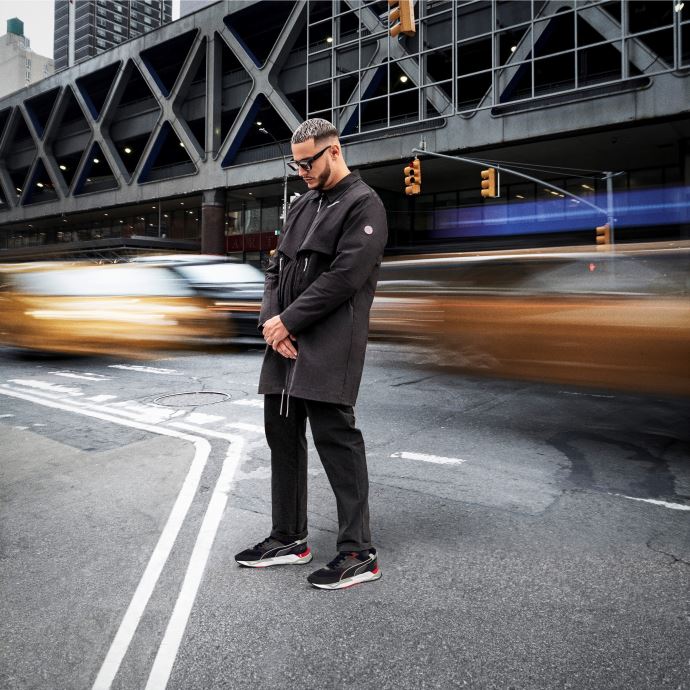 Baskets Mirage Sport Tech Puma Canada Noir-carrière-haut Risque Rouge
