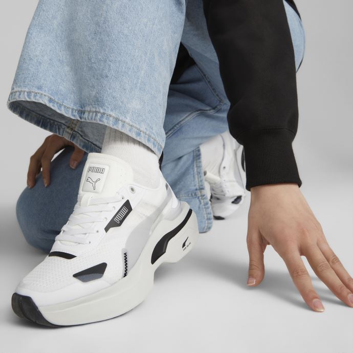 Baskets Femme Kosmo Rider Puma Canada Blanc-gris Glacier
