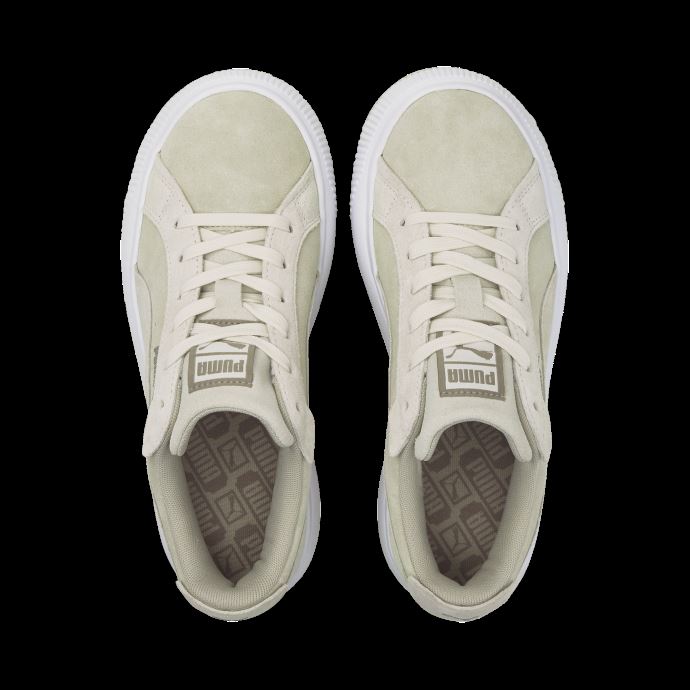 Puma Canada Putty-white-whisper Blanc Suède Mayu Rare Baskets Femme
