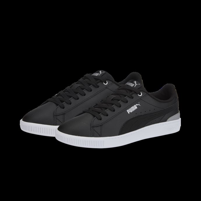 Puma Canada Baskets Femme Vikky V3 Cuir Noir-noir-argent