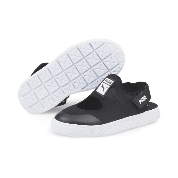 Baskets Enfant Puma Canada Light-flex Summer Noir Et Blanc