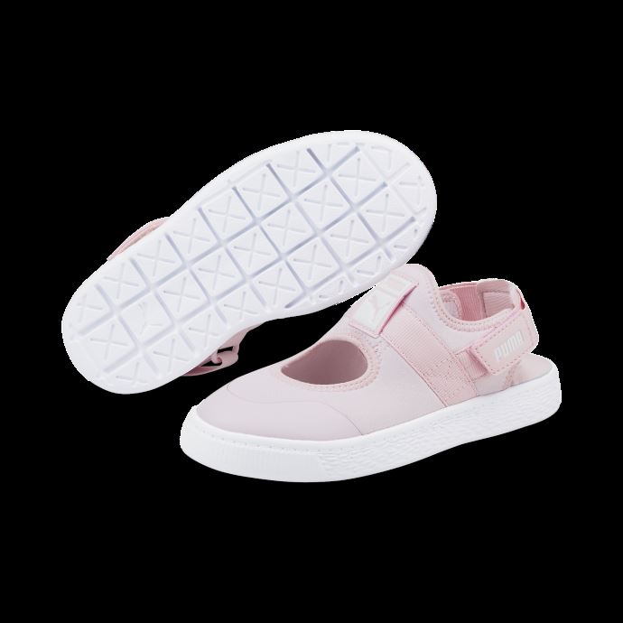 Baskets D'été Light-flex Rose Craie Et Blanc Pour Enfants Puma Canada