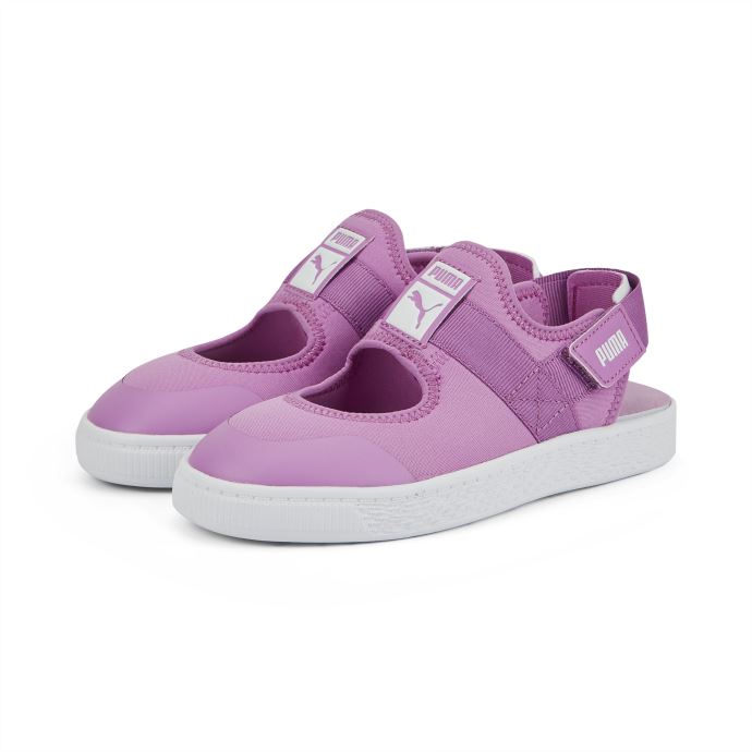 Puma Canada Light-flex été Petites Chaussures Pour Enfants Mauve Pop-blanc