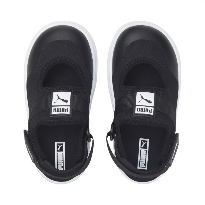 Puma Canada Light-flex Chaussures D'été Pour Tout-petits Noir-blanc
