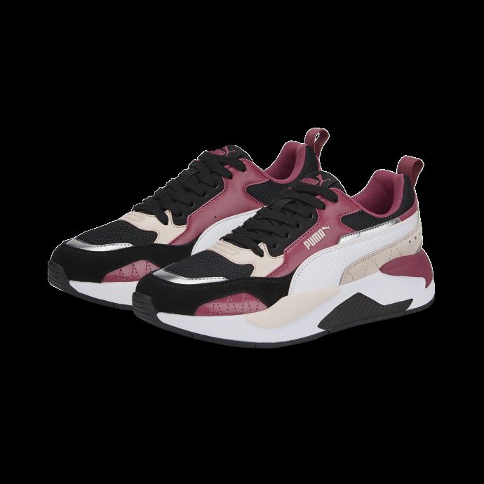 Baskets X-ray2 Square Sd Puma Canada Noir-dusty Orchid-rose-argent