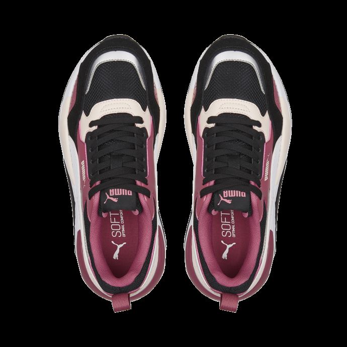 Baskets X-ray2 Square Sd Puma Canada Noir-dusty Orchid-rose-argent
